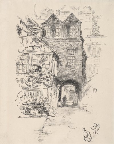 Prästgården, Rouen av James McNeill Whistler