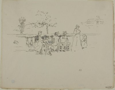 The Terrace, Luxemburg av James Abbott McNeill Whistler