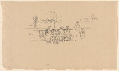 The Terrace, Luxemburg av James Abbott McNeill Whistler