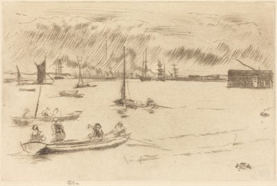 Themsen mot Erith av James McNeill Whistler