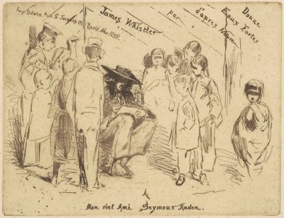 Titelsidan för "Tolv etsningar från naturen" av James Abbott McNeill Whistler
