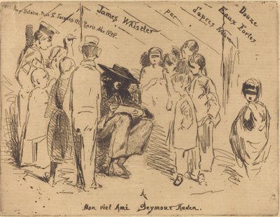Titelsidan för "Tolv etsningar från naturen" av James Abbott McNeill Whistler