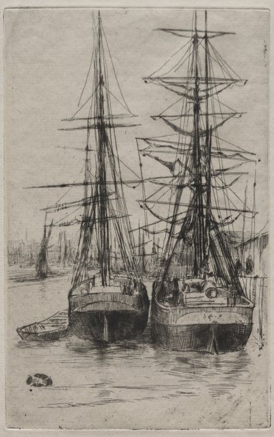 De två fartygen av James McNeill Whistler