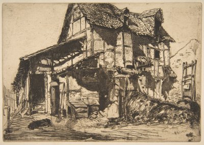 Det osäkra hyreshuset (Den gamla gården) av James McNeill Whistler