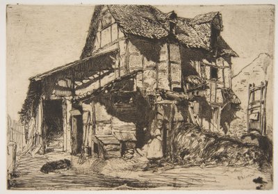 Det osäkra hyreshuset (Den gamla gården) av James McNeill Whistler