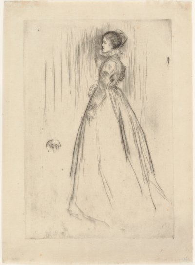 Sammetsklänningen (Mrs Leyland) av James Abbott McNeill Whistler