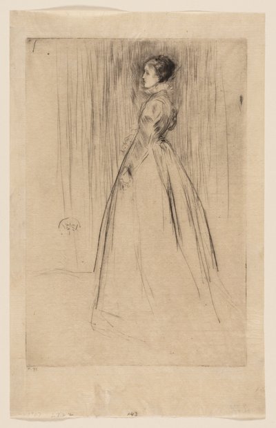 Sammetsklänningen (Mrs Leyland) av James McNeill Whistler