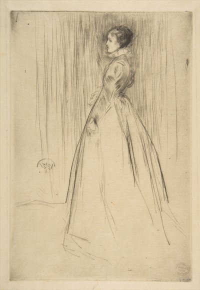 Sammetsklänningen (fru Leyland) av James McNeill Whistler
