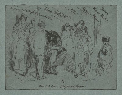 Titelsida för "Tolv etsningar från naturen" av James Abbott McNeill Whistler