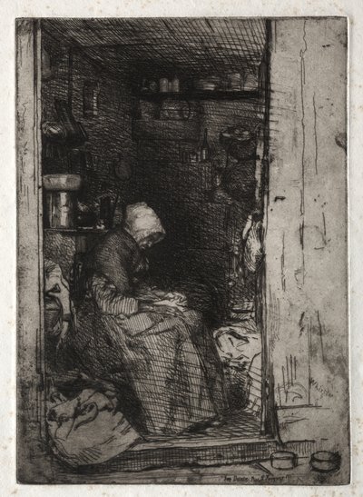 Tolv etsningar från naturen:  La Veille aux Loques av James McNeill Whistler