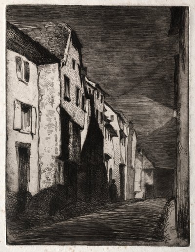 Tolv etsningar från naturen:  Gata i Saverne av James McNeill Whistler