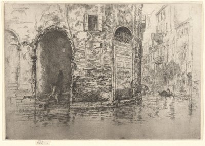 ”Två dörröppningar”, ur den första Venedig-serien (Venedig, en serie med tolv etsningar) av James McNeill Whistler