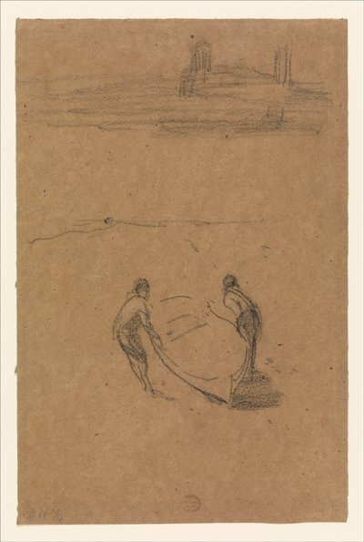 Zwei Männer und ein Boot av James McNeill Whistler