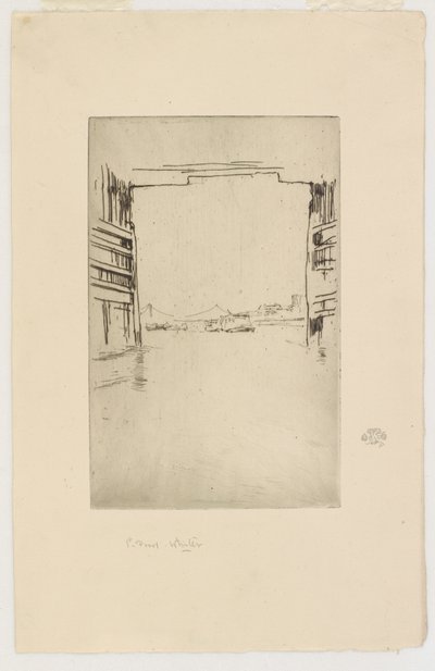 Under Old Battersea Bridge av James Abbott McNeill Whistler