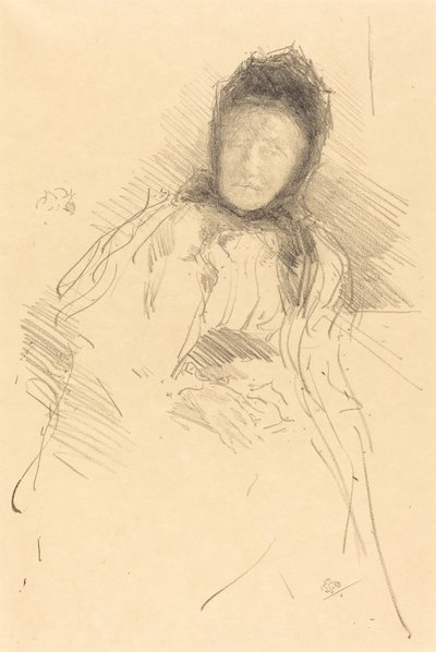 Oavslutad skiss av Lady Haden av James Abbott McNeill Whistler