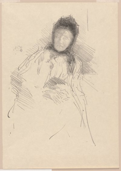 Oavslutad skiss av Lady Haden av James Abbott McNeill Whistler