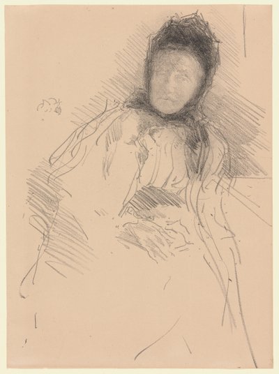 Ofullbordad skiss av Lady Haden av James McNeill Whistler