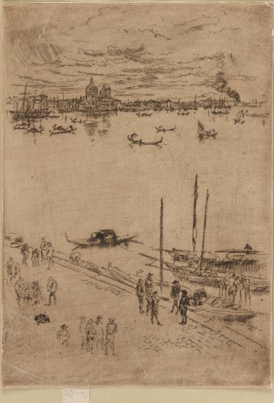 Upprätt Venedig av James Abbott McNeill Whistler