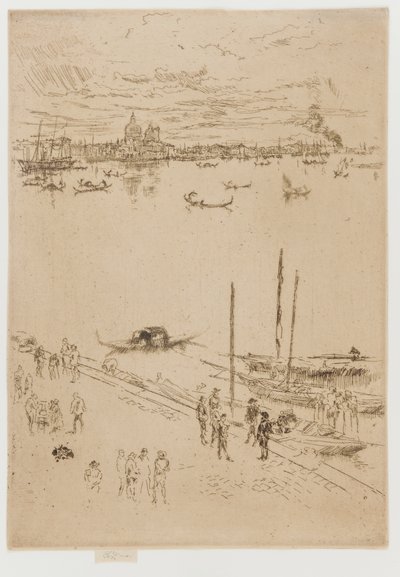 Upprätt Venedig av James Abbott McNeill Whistler