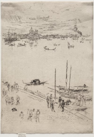 Upright Venice av James McNeill Whistler