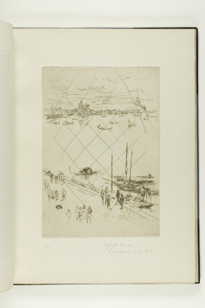 Upright Venice av James McNeill Whistler