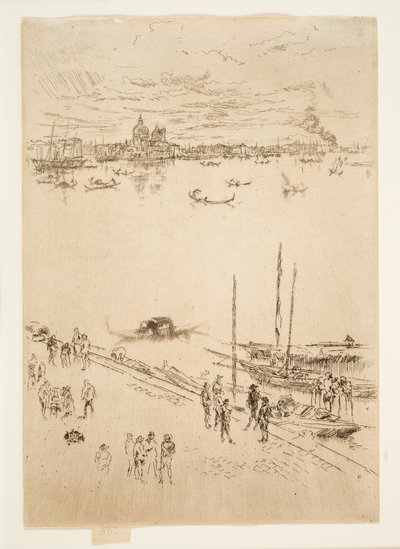 ”Upright Venice”, ur serien ”Twenty-Six Etchings”, även känd som ”Second Venice Set” av James McNeill Whistler