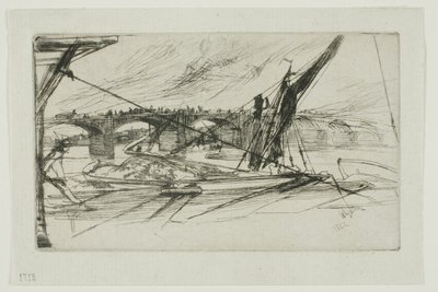 Vauxhall Bridge av James Abbott McNeill Whistler