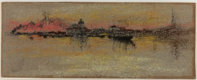 Venedig: Soluppgång på Rialto av James Abbott McNeill Whistler