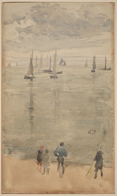 Violett [anteckning?]... Fiskebåtarnas återkomst av James McNeill Whistler