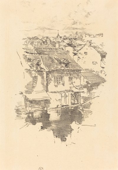 Vitré: Kanalen av James Abbott McNeill Whistler