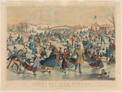 Central Park, Winter: The Skating Pond av James Merritt Ives