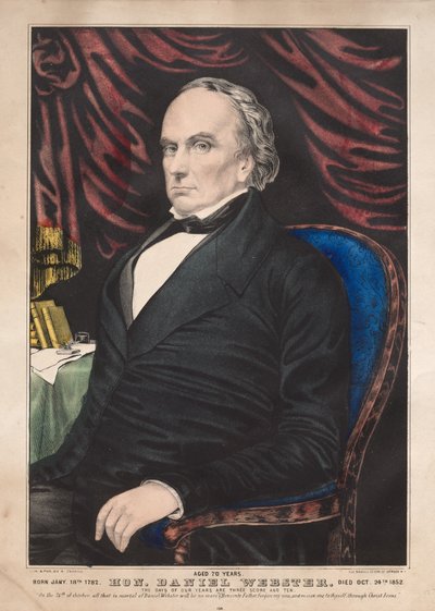 Hon. Daniel Webster, 70 år gammal av James Merritt Ives