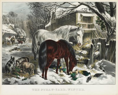 Halmgård, vinter av James Merritt Ives