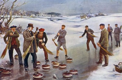Curling (färg litho) av James Michael Brown