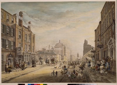 Utsikt mot Hanover Square Visar Holles Street, London, 1773-1791 av James Miller