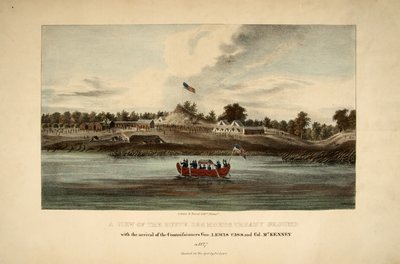 En vy av Butte Des Morts Treaty Ground av James Otto Lewis
