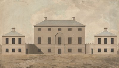 Shrubland Hall, Suffolk: Höjd av James Paine