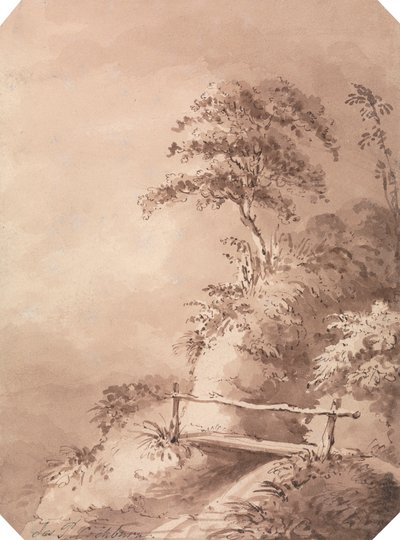 Spång över Hilly Stream av James Pattison Cockburn
