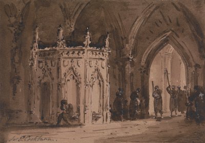 Procession i en kyrka av James Pattison Cockburn