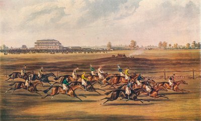 Race for the Great St. Leger Stakes, 1836. Approvation - Off in good Style, 1837. av James Pollard