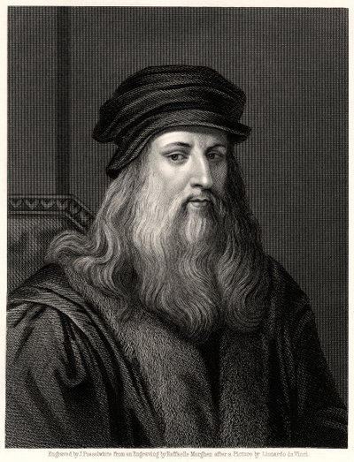 Leonardo da Vinci, 1800-talet av James Posselwhite