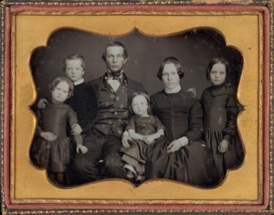 Porträtt av en familj,ca. 1848 (foto) av James Presley Ball