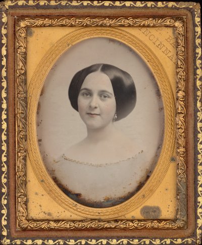 Porträtt av en kvinna,ca. 1850 (foto) av James Presley Ball