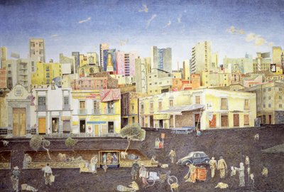 Hairdresser in the Plaza Roldan, 2001  av James Reeve