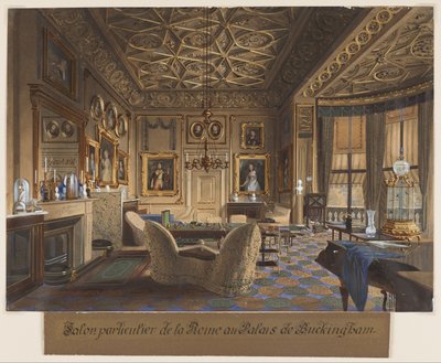 Drottningens privata rum på Buckingham Palace. (Queen