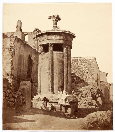 ”Lysikrates koragiska monument” [Aten. Lysikratesmonumentet] av James Robertson