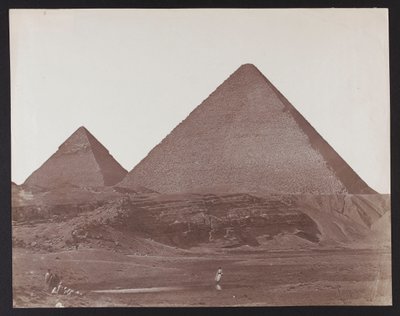 Egypten. Giza. Cheops och Chefren-pyramiderna av James Robertson
