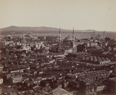 Panorama över Konstantinopel,1857 (foto) av James Robertson
