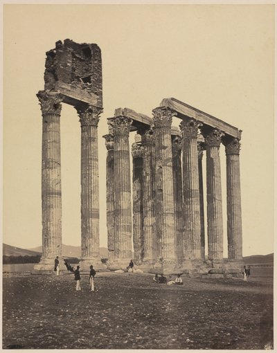 Jupiter Olympius tempel, ca. 1853. av James Robertson