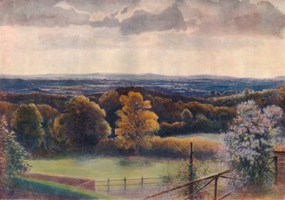 "Utsikt från Coneyhurst Hill, Ewehurst", 1911, 1914 av James S Ogilvy